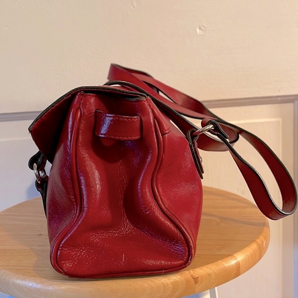 Wilson’s Leather | Sexy Red Leather Bag VINTAGE - Picture 2 of 10